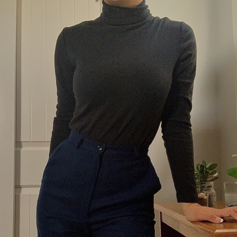 black turtleneck